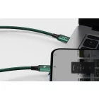Baseus 3in1 Rapid USB-C - USB-C + micro + Lightning Kábel - 1.5m 3A - Zöld