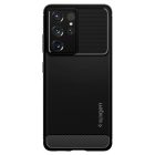 Samsung Galaxy S21 Ultra Tok - Spigen Rugged Armor - Fekete