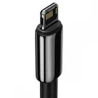 Baseus Tungsten Gold USB-A - Lightning Kábel - 1m 2.4A - Fekete