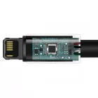 Baseus Tungsten Gold USB-A - Lightning Kábel - 2m 2.4A - Fekete