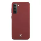 Samsung Galaxy S21+ Plus Tok - Mercedes Silicone Line - Piros