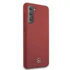 Samsung Galaxy S21+ Plus Tok - Mercedes Silicone Line - Piros