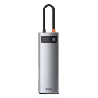 Baseus Metal Gleam Series 8in1 USB-C HUB - 3x USB 3.0 + HDMI + USB-C PD + RJ45 + SD