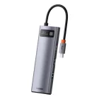 Baseus Metal Gleam Series 8in1 USB-C HUB - 3x USB 3.0 + HDMI + USB-C PD + RJ45 + SD