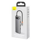 Baseus Metal Gleam Series 8in1 USB-C HUB - 3x USB 3.0 + HDMI + USB-C PD + RJ45 + SD