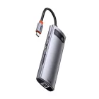 Baseus Metal Gleam Series 8in1 USB-C HUB - 3x USB 3.0 + HDMI + USB-C PD + RJ45 + SD