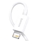 Baseus Superior USB-A - Lightning Kábel - 0.25m 2.4A - Fehér