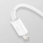Baseus 3in1 Superior USB-A - USB-C + micro + Lightning Kábel - 1.5m 3.5A - Fehér