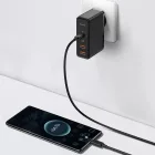 Baseus GaN2 Pro Hálózati Töltő 100W - 2x USB-A + 2x USB-C - Fekete