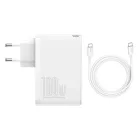 Baseus GaN2 Pro Hálózati Gyorstöltő 100W - 2xUSB + 2xUSB-C - Fehér