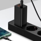 Baseus GaN2 Lite Hálózati Gyorstöltő 65W - USB-A + USB-C - Fekete