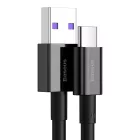 Baseus Superior USB-A - USB-C Kábel - 1m 6A 66W - Fekete