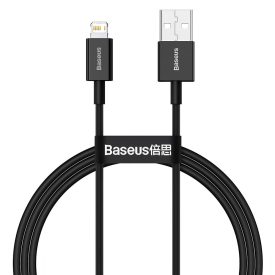 Baseus Superior USB-A - Lightning Kábel - 1m 2.4A - Fekete Baseus Superior USB-A - Lightning Kábel - 1m 2.4A - Fekete