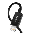 Baseus Superior USB-A - Lightning Kábel - 1m 2.4A - Fekete