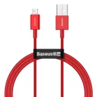 Baseus Superior USB-A - Lightning Kábel - 1m 2.4A - Piros