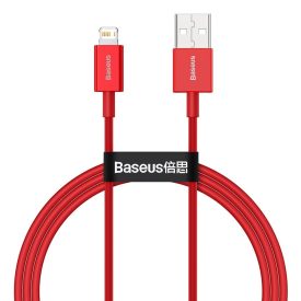 Baseus Superior USB-A - Lightning Kábel - 1m 2.4A - Piros Baseus Superior USB-A - Lightning Kábel - 1m 2.4A - Piros