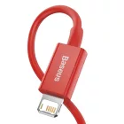 Baseus Superior USB-A - Lightning Kábel - 1m 2.4A - Piros