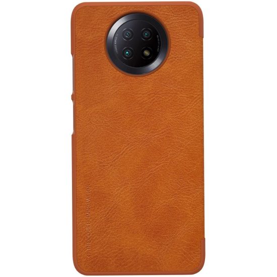 Xiaomi Redmi Note 9T 5G Tok - Nillkin Qin Leather - Barna