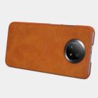 Xiaomi Redmi Note 9T 5G Tok - Nillkin Qin Leather - Barna