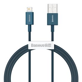 Baseus Superior USB-A - Lightning Kábel - 1m 2.4A - Kék Baseus Superior USB-A - Lightning Kábel - 1m 2.4A - Kék
