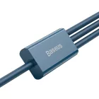 Baseus 3in1 Superior USB-A - USB-C + micro + Lightning Kábel - 1.5m 3.5A - Kék