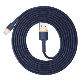 Baseus Cafule USB-A - Lightning Kábel - 2m 1.5A - Kék-Arany   Baseus Cafule USB-A - Lightning Kábel - 2m 1.5A - Kék-Arany
