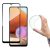 Samsung Galaxy A42 5G Kijelzővédő Üvegfólia - Wozinsky Full Cover Flexi Nano Glass - Fekete Kerettel