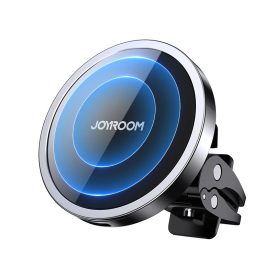 Joyroom JR-ZS240 Mágneses Autós Qi/MagSafe Töltő és Tartó - Szellőzőrácsba - 15W   Joyroom JR-ZS240 Mágneses Autós Qi/MagSafe Töltő és Tartó - Szellőzőrácsba - 15W