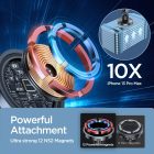 Joyroom JR-ZS240 Mágneses Autós Qi/MagSafe Töltő és Tartó - Szellőzőrácsba - 15W