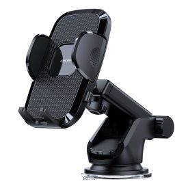 Joyroom JR-ZS259 Autós Tartó Mechanikus Tapadókorongos Kihúzható Karral - Fekete   Joyroom JR-ZS259 Autós Tartó Mechanikus Tapadókorongos Kihúzható Karral - Fekete