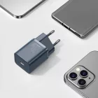 Baseus Super Si Hálózati Töltő 20W - 1xUSB-C +1m USB-C-Lightning Kábel - Kék