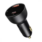 Baseus Autós Töltő Superme - USB + USB-C - 100W + USB-C Kábel