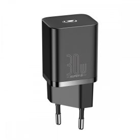Baseus Super Si Hálózati Töltő 30W - USB-C - Fekete Baseus Super Si Hálózati Töltő 30W - USB-C - Fekete