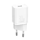 Baseus Super Si Hálózati Töltő 30W - USB-C - Fehér