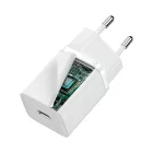 Baseus Super Si Hálózati Töltő 30W - USB-C - Fehér