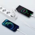 Baseus Compact Hálózati Gyorstöltő 20W - 1xUSB + 1xUSB-C - Fehér