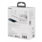 Baseus Compact Hálózati Gyorstöltő 20W - 1xUSB + 1xUSB-C - Fehér