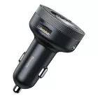 Baseus Enjoy FM Transmitter és Töltő - 2x USB-A - Fekete