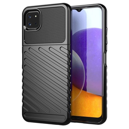 Samsung Galaxy A22 5G Tok - Thunder Case - Fekete