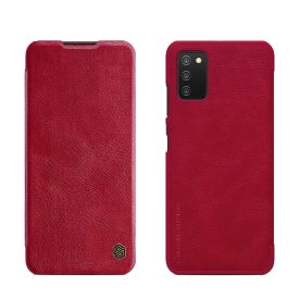 Samsung Galaxy A03s Tok - Nillkin Qin Leather - Piros Samsung Galaxy A03s Tok - Nillkin Qin Leather - Piros