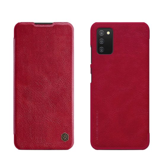 Samsung Galaxy A03s Tok - Nillkin Qin Leather - Piros