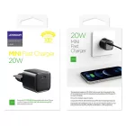 Joyroom Hálózati Gyorstöltő 20W - USB-C - PD, QC 3.0, AFC - Fekete