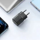 Joyroom Hálózati Gyorstöltő 20W - USB-C - PD, QC 3.0, AFC - Fekete