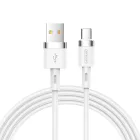 Joyroom USB-A - USB-C Liquid Silicone Kábel - 1.2m 2.4A - Fehér