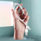 Joyroom USB-A - USB-C Liquid Silicone Kábel - 1.2m 2.4A - Fehér