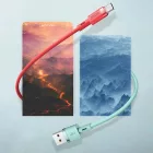 Joyroom USB-A - USB-C Liquid Silicone Kábel - 1.2m 2.4A - Fehér