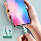 Joyroom USB-A - USB-C Liquid Silicone Kábel - 1.2m 2.4A - Fehér