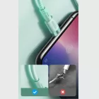 Joyroom USB-A - USB-C Liquid Silicone Kábel - 1.2m 2.4A - Fehér