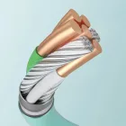 Joyroom USB-A - USB-C Liquid Silicone Kábel - 1.2m 2.4A - Fehér