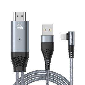 Joyroom Lightning - HDMI 4K 60Hz Adapter - Szürke Joyroom Lightning - HDMI 4K 60Hz Adapter - Szürke